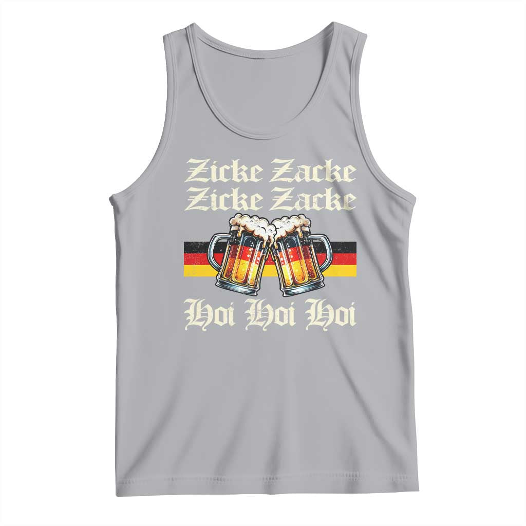 Funny Zicke Zacke Hoi Tank Top Oktoberfest German Flag Party - Wonder Print Shop