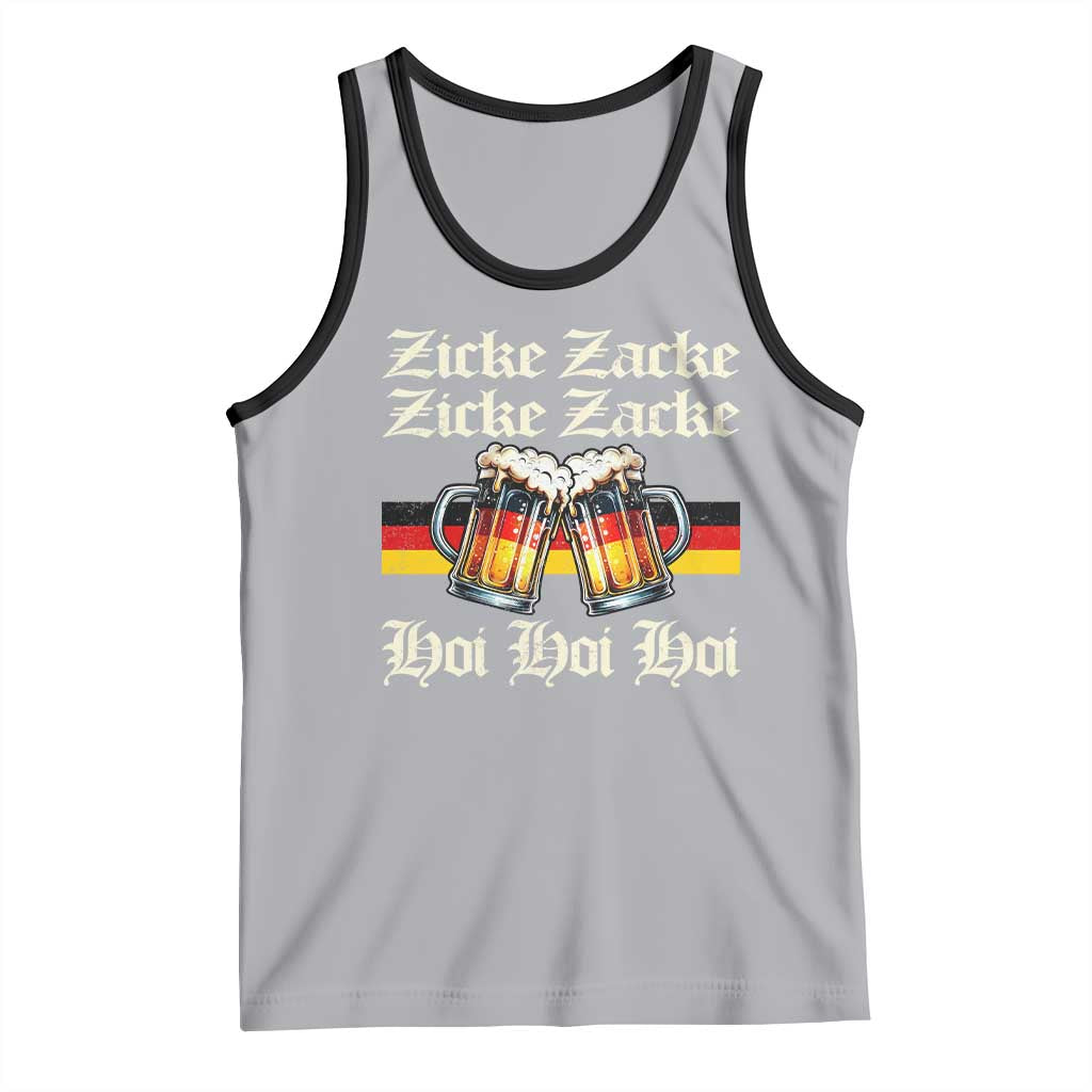 Funny Zicke Zacke Hoi Tank Top Oktoberfest German Flag Party - Wonder Print Shop