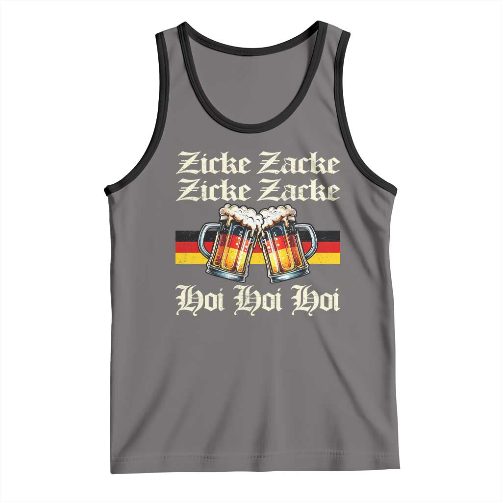 Funny Zicke Zacke Hoi Tank Top Oktoberfest German Flag Party - Wonder Print Shop