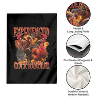 Funny Experienced Cock Handler Garden Flag Inappropriate Adult Humor Chicken - Wonder Print Shop