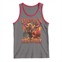 Funny Experienced Cock Handler Tank Top Inappropriate Adult Humor Chicken - Wonder Print Shop
