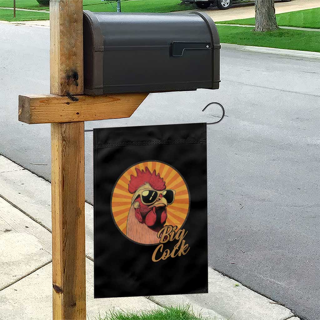 Funny Big Cock Chicken Garden Flag Raunchy Inappropriate Adult Humor - Wonder Print Shop