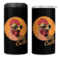 Funny Big Cock Chicken 4 in 1 Can Cooler Tumbler Raunchy Inappropriate Adult Humor - Wonder Print Shop