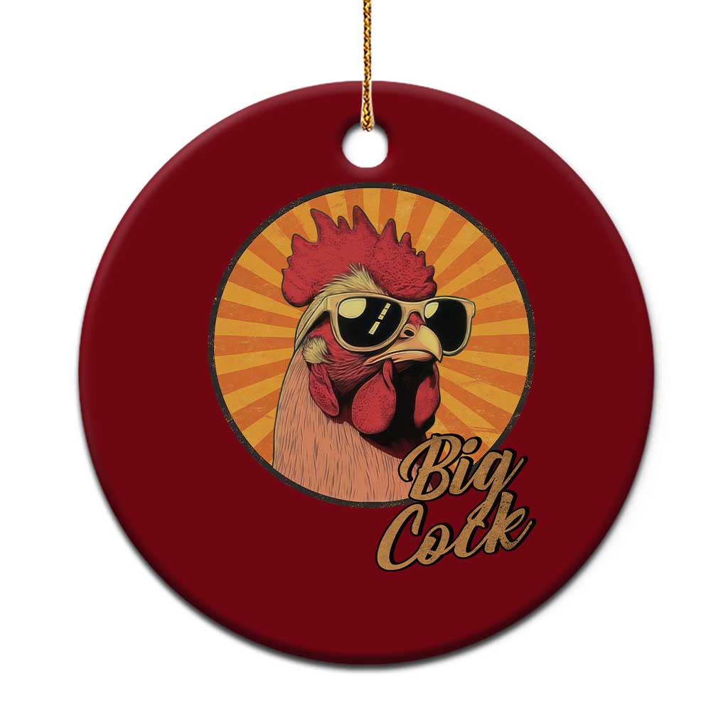 Funny Big Cock Chicken Ceramic Ornament Raunchy Inappropriate Adult Humor - Wonder Print Shop