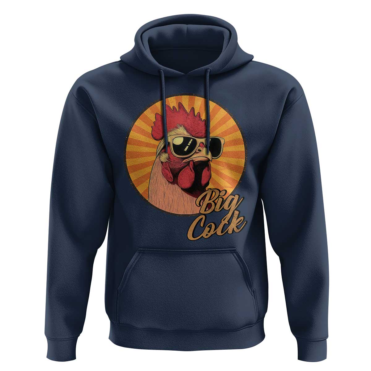 Funny Big Cock Chicken Hoodie Raunchy Inappropriate Adult Humor - Wonder Print Shop