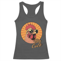 Funny Big Cock Chicken Racerback Tank Top Raunchy Inappropriate Adult Humor - Wonder Print Shop