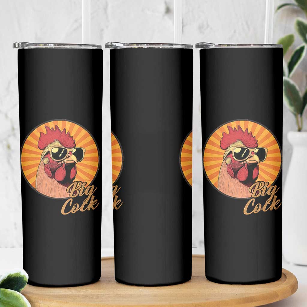 Funny Big Cock Chicken Skinny Tumbler Raunchy Inappropriate Adult Humor - Wonder Print Shop