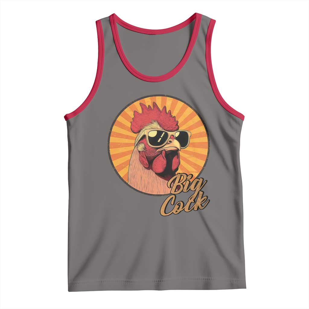 Funny Big Cock Chicken Tank Top Raunchy Inappropriate Adult Humor - Wonder Print Shop