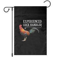 Funny Experienced Cock Handler Garden Flag Raunchy Inappropriate Adult Humor Chicken - Wonder Print Shop