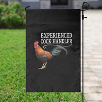 Funny Experienced Cock Handler Garden Flag Raunchy Inappropriate Adult Humor Chicken - Wonder Print Shop
