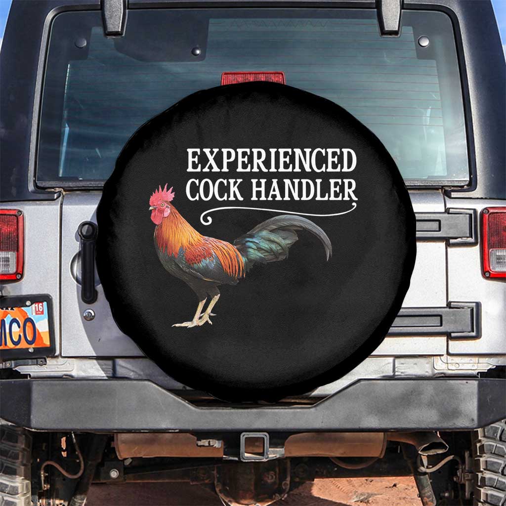 Funny Experienced Cock Handler Spare Tire Cover Raunchy Inappropriate Adult Humor Chicken - Wonder Print Shop