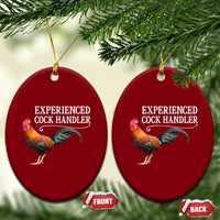 Funny Experienced Cock Handler Ceramic Ornament Raunchy Inappropriate Adult Humor Chicken - Wonder Print Shop