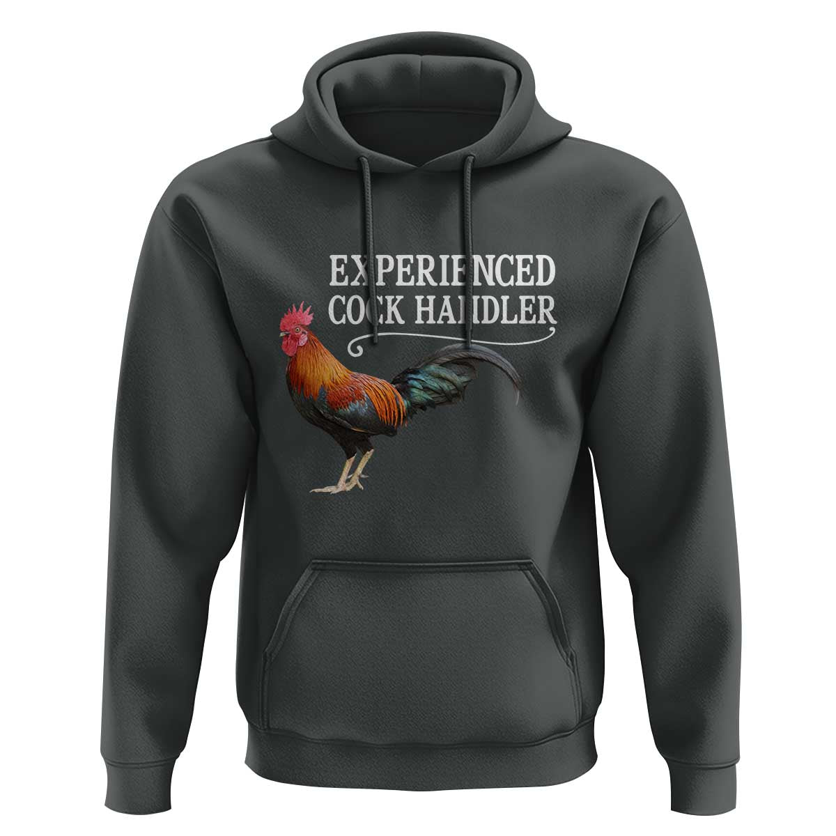 Funny Experienced Cock Handler Hoodie Raunchy Inappropriate Adult Humor Chicken - Wonder Print Shop