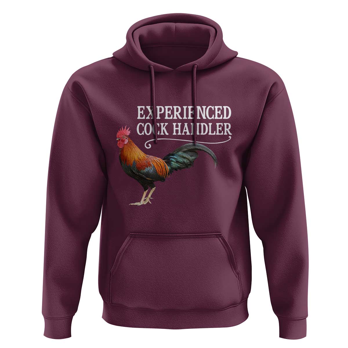 Funny Experienced Cock Handler Hoodie Raunchy Inappropriate Adult Humor Chicken - Wonder Print Shop