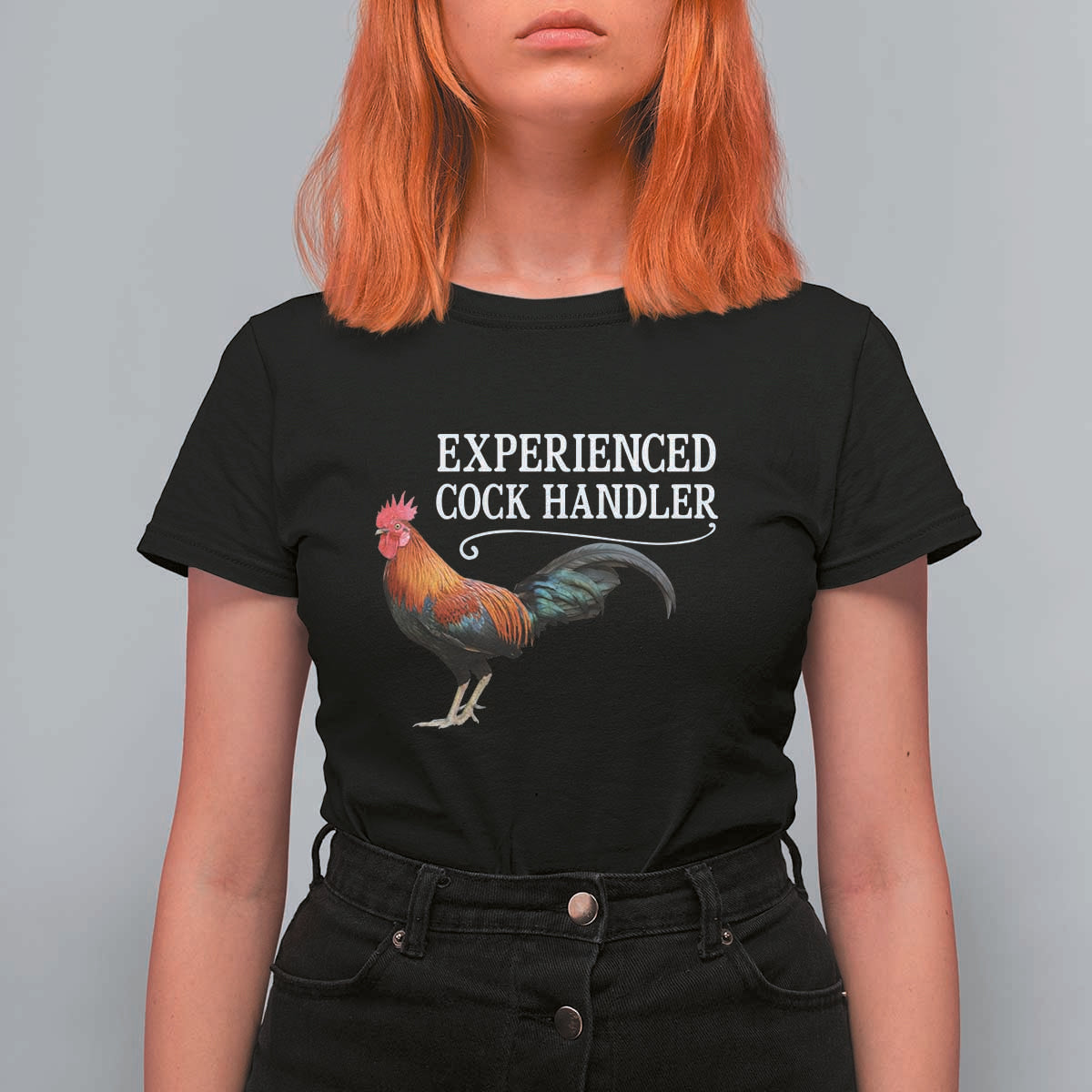 Funny Experienced Cock Handler T Shirt For Women Raunchy Inappropriate Adult Humor Chicken - Wonder Print Shop
