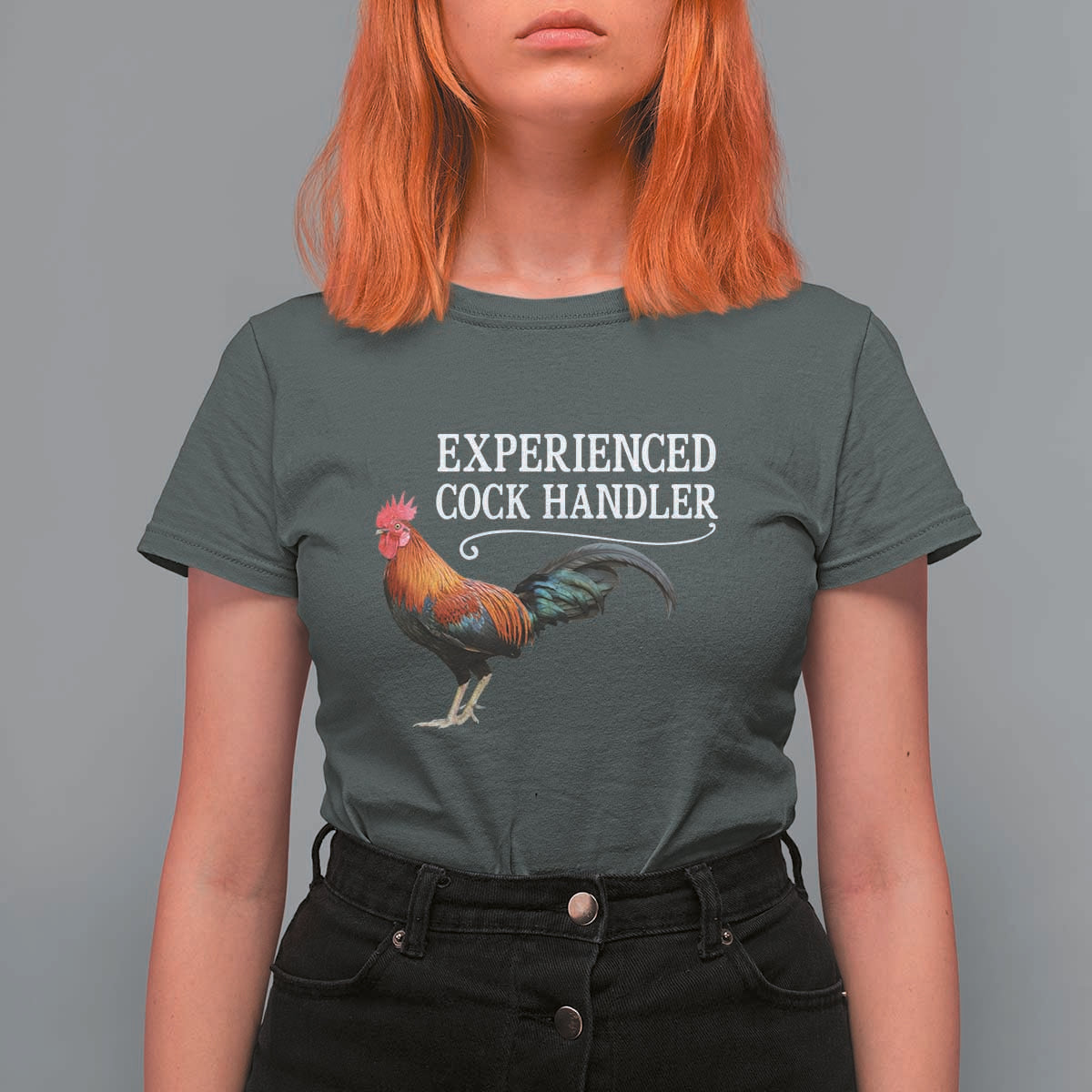 Funny Experienced Cock Handler T Shirt For Women Raunchy Inappropriate Adult Humor Chicken - Wonder Print Shop