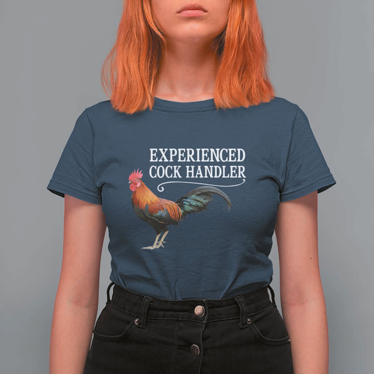 Funny Experienced Cock Handler T Shirt For Women Raunchy Inappropriate Adult Humor Chicken - Wonder Print Shop