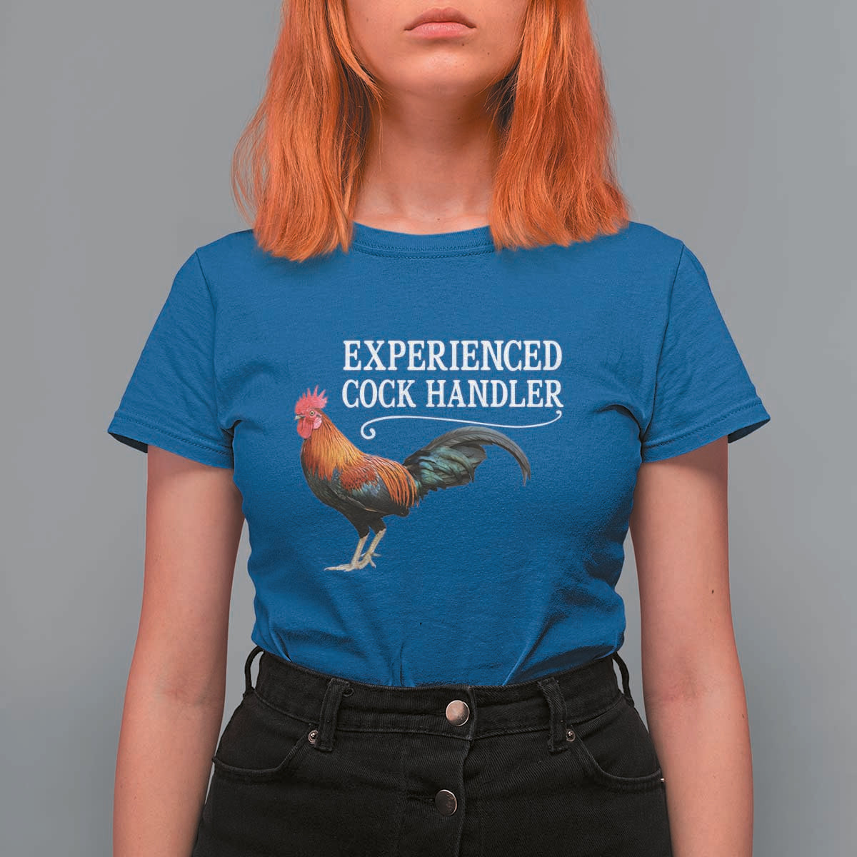 Funny Experienced Cock Handler T Shirt For Women Raunchy Inappropriate Adult Humor Chicken - Wonder Print Shop