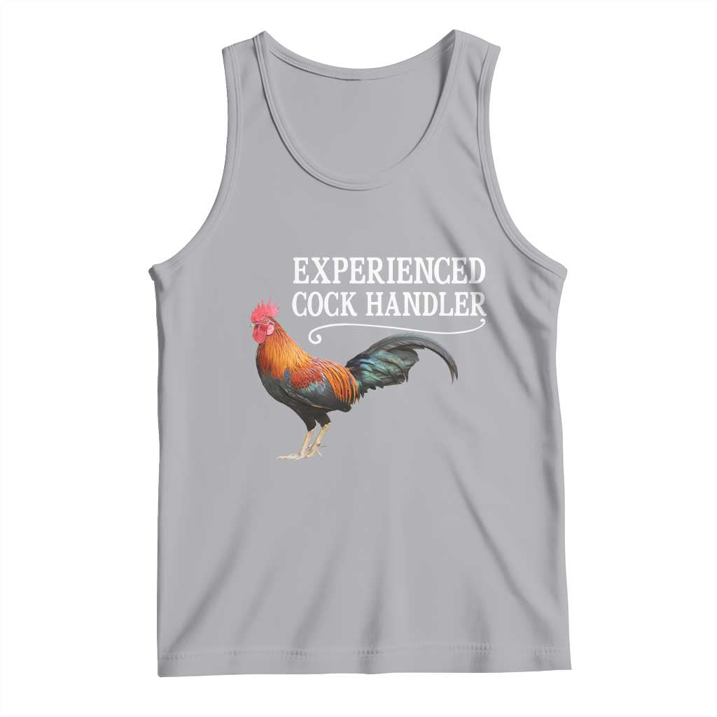 Funny Experienced Cock Handler Tank Top Raunchy Inappropriate Adult Humor Chicken - Wonder Print Shop