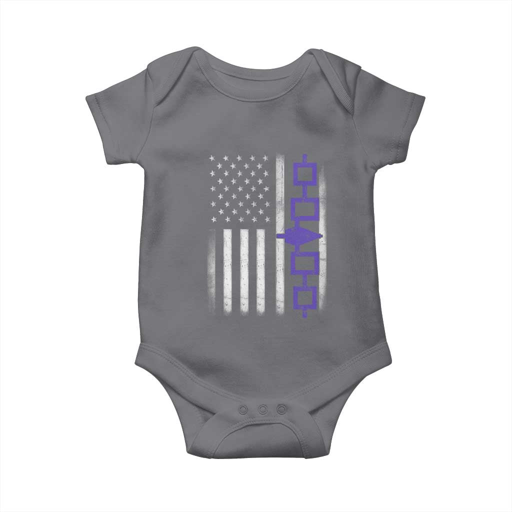 Haudenosaunee Iroquois USA Flag Native American Baby Onesie - Wonder Print Shop