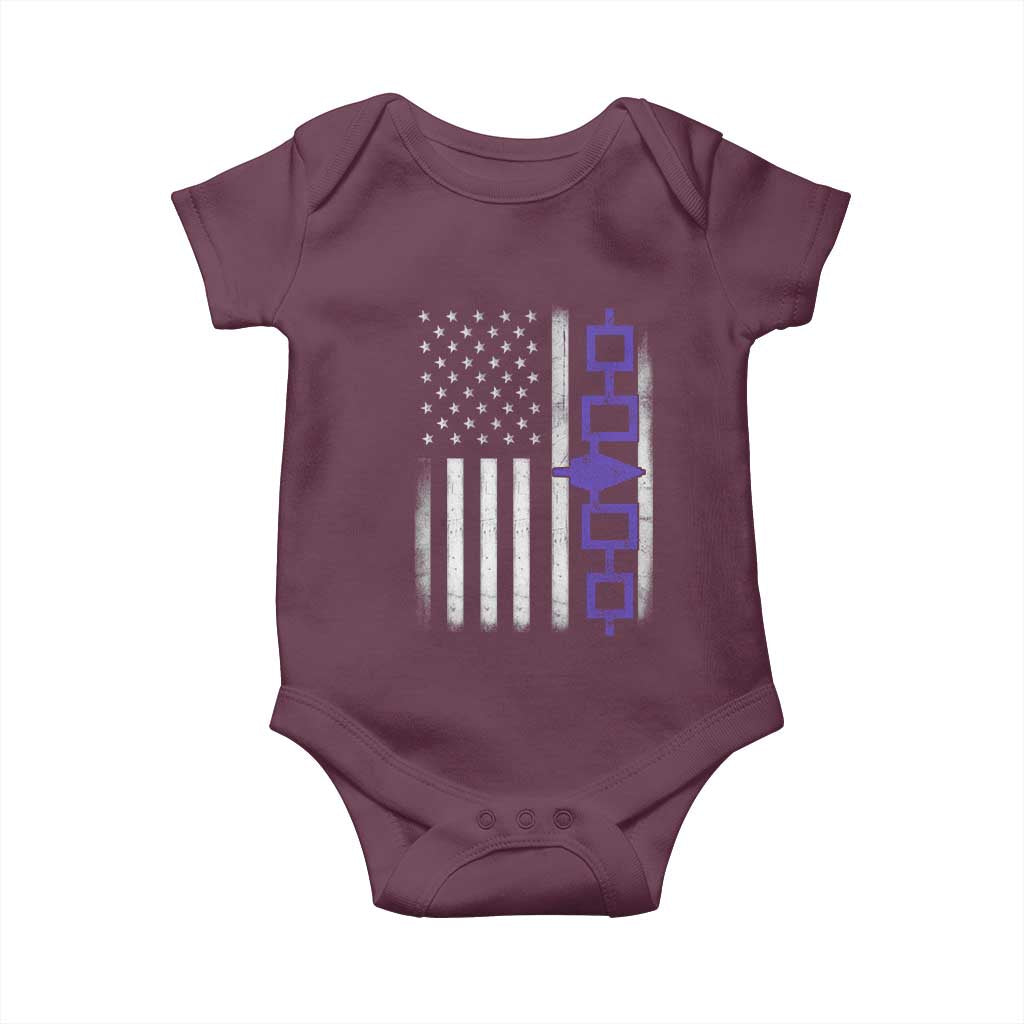 Haudenosaunee Iroquois USA Flag Native American Baby Onesie - Wonder Print Shop