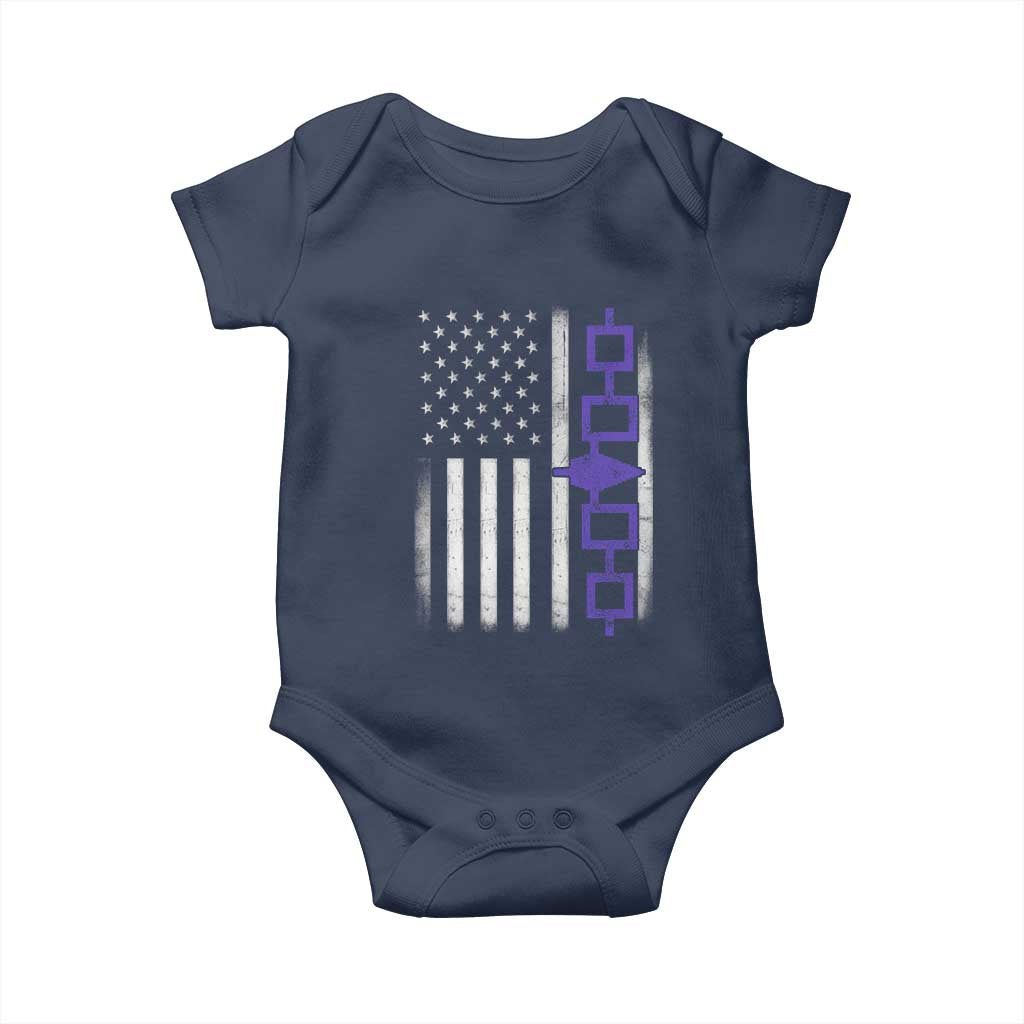 Haudenosaunee Iroquois USA Flag Native American Baby Onesie - Wonder Print Shop