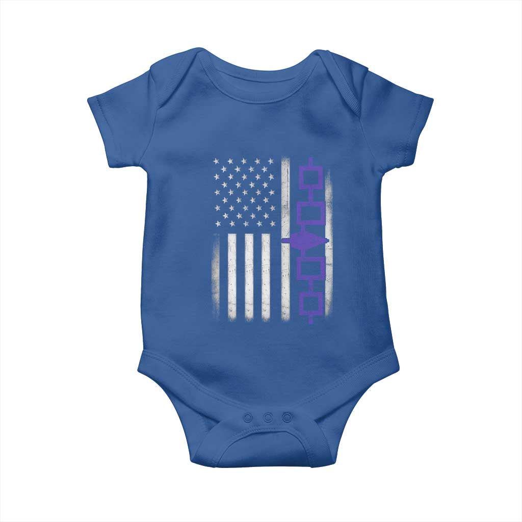 Haudenosaunee Iroquois USA Flag Native American Baby Onesie - Wonder Print Shop