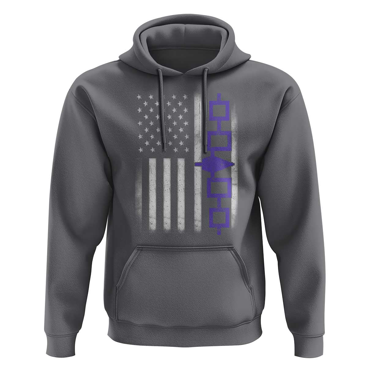 Haudenosaunee Iroquois USA Flag Native American Hoodie - Wonder Print Shop