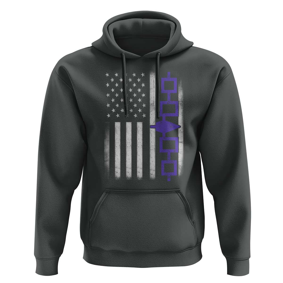 Haudenosaunee Iroquois USA Flag Native American Hoodie - Wonder Print Shop