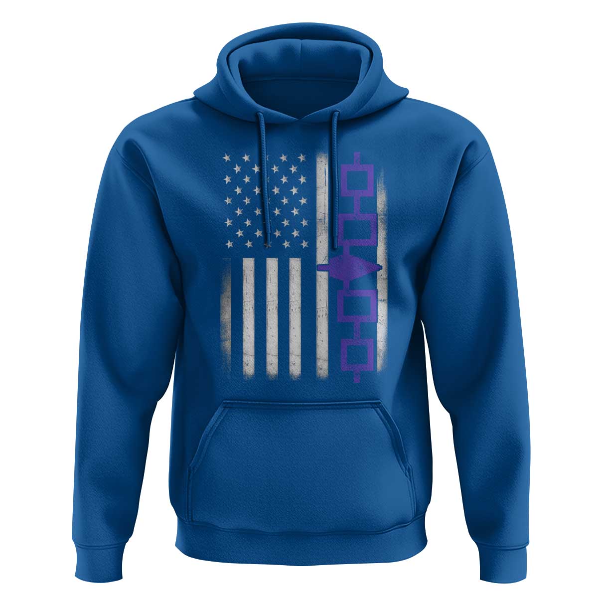 Haudenosaunee Iroquois USA Flag Native American Hoodie - Wonder Print Shop
