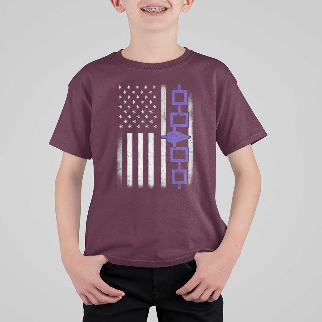 Haudenosaunee Iroquois USA Flag Native American T Shirt For Kid - Wonder Print Shop