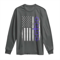 Haudenosaunee Iroquois USA Flag Native American Long Sleeve Shirt - Wonder Print Shop