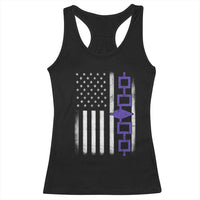 Haudenosaunee Iroquois USA Flag Native American Racerback Tank Top - Wonder Print Shop