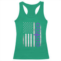 Haudenosaunee Iroquois USA Flag Native American Racerback Tank Top - Wonder Print Shop
