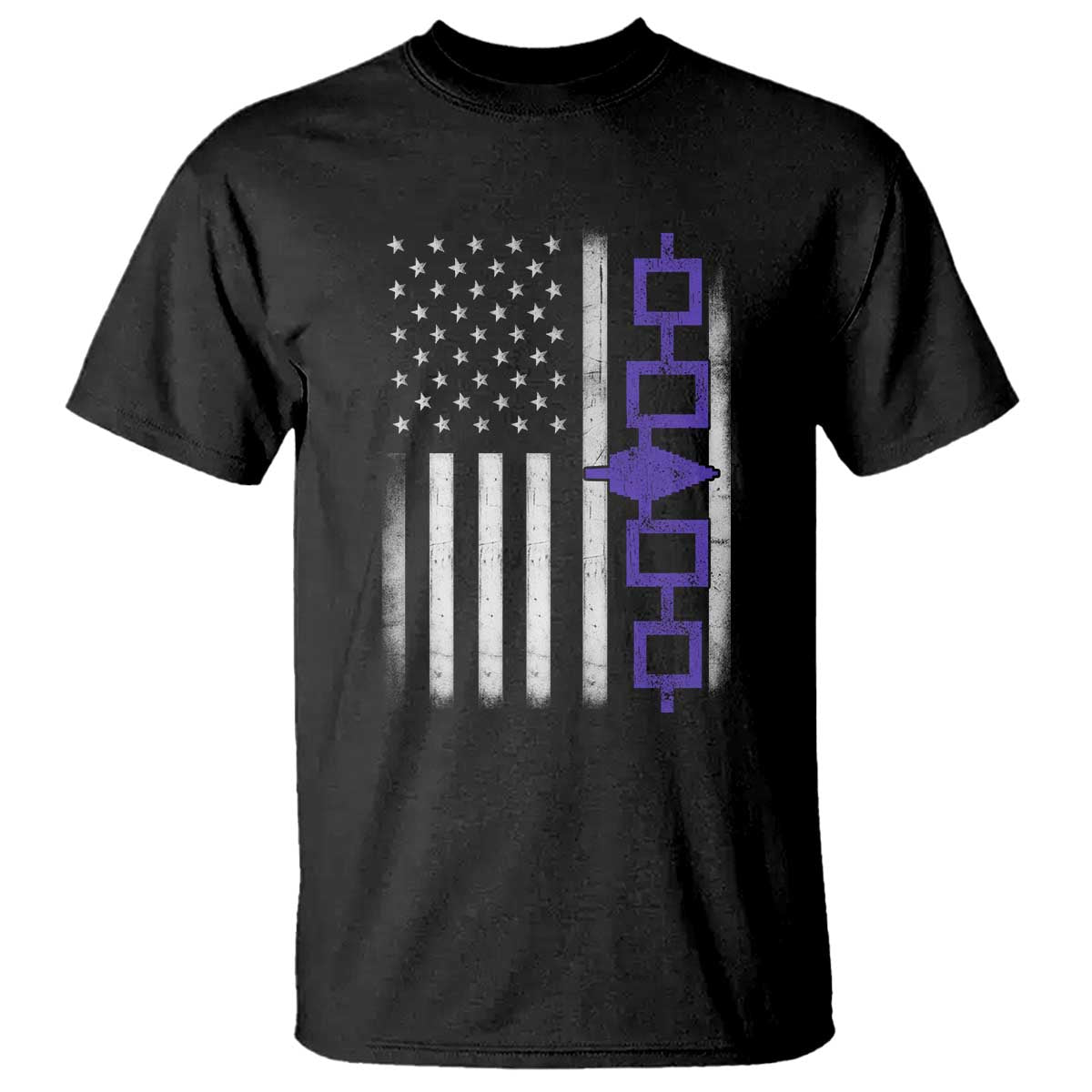 Haudenosaunee Iroquois USA Flag Native American T Shirt - Wonder Print Shop