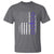 Haudenosaunee Iroquois USA Flag Native American T Shirt - Wonder Print Shop
