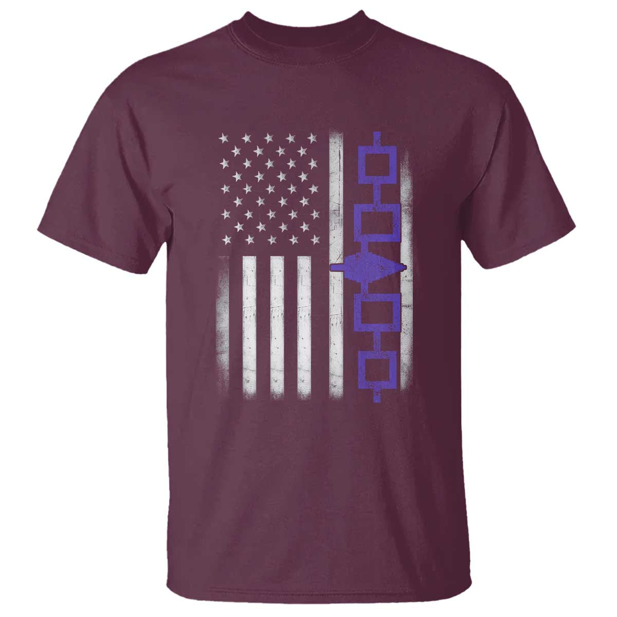Haudenosaunee Iroquois USA Flag Native American T Shirt - Wonder Print Shop
