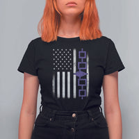 Haudenosaunee Iroquois USA Flag Native American T Shirt For Women - Wonder Print Shop