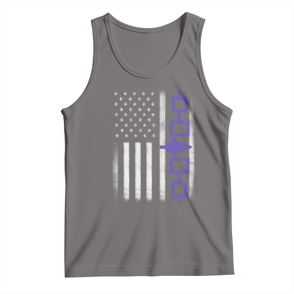 Haudenosaunee Iroquois USA Flag Native American Tank Top - Wonder Print Shop