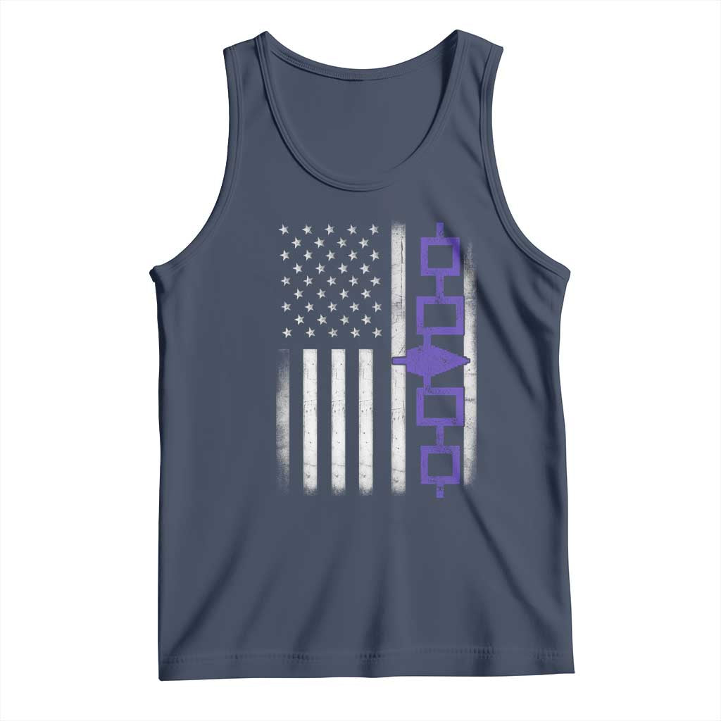 Haudenosaunee Iroquois USA Flag Native American Tank Top - Wonder Print Shop