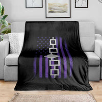 Haudenosaunee Iroquois Pride USA Flag Native American Throw Blanket - Wonder Print Shop