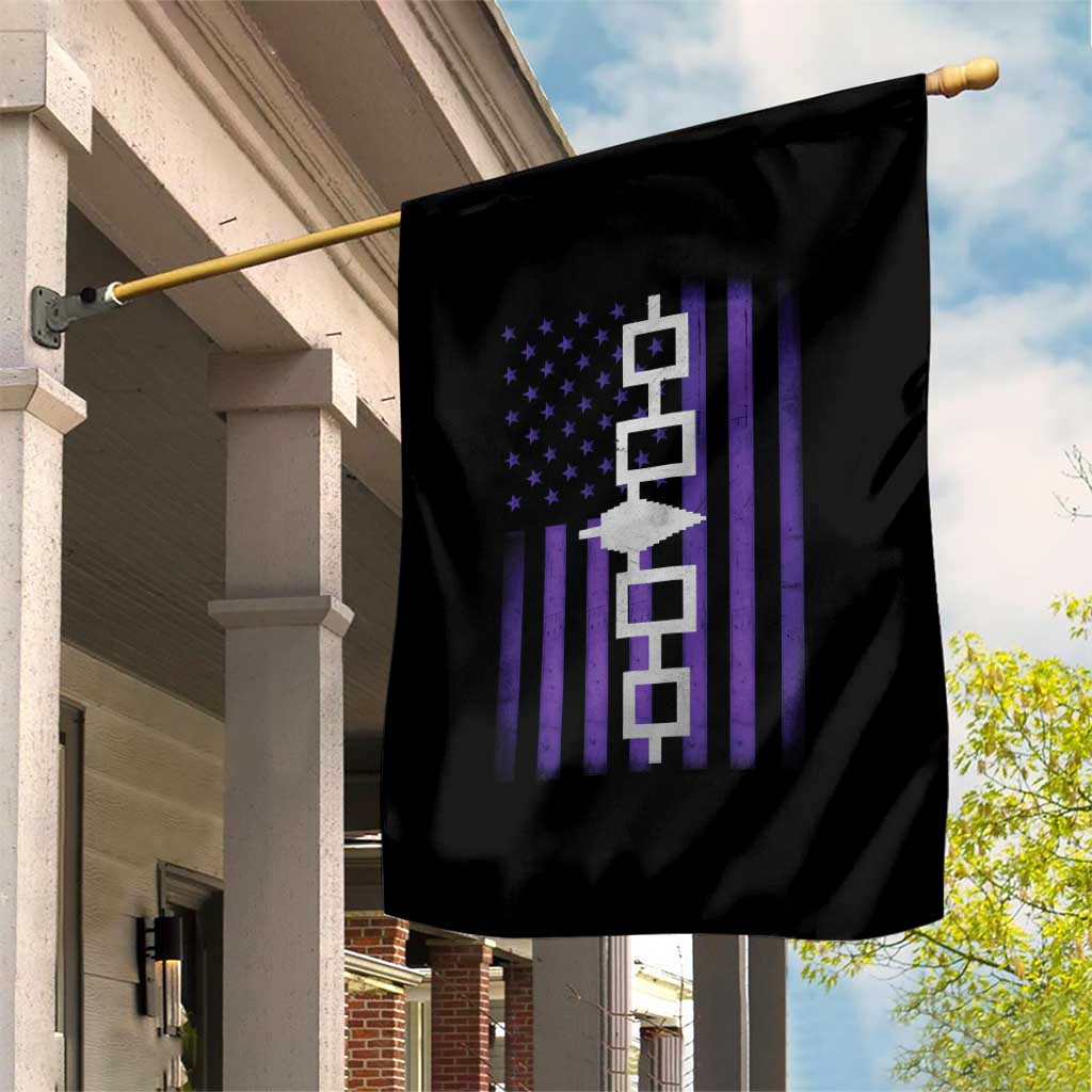 Haudenosaunee Iroquois Pride USA Flag Native American Garden Flag - Wonder Print Shop