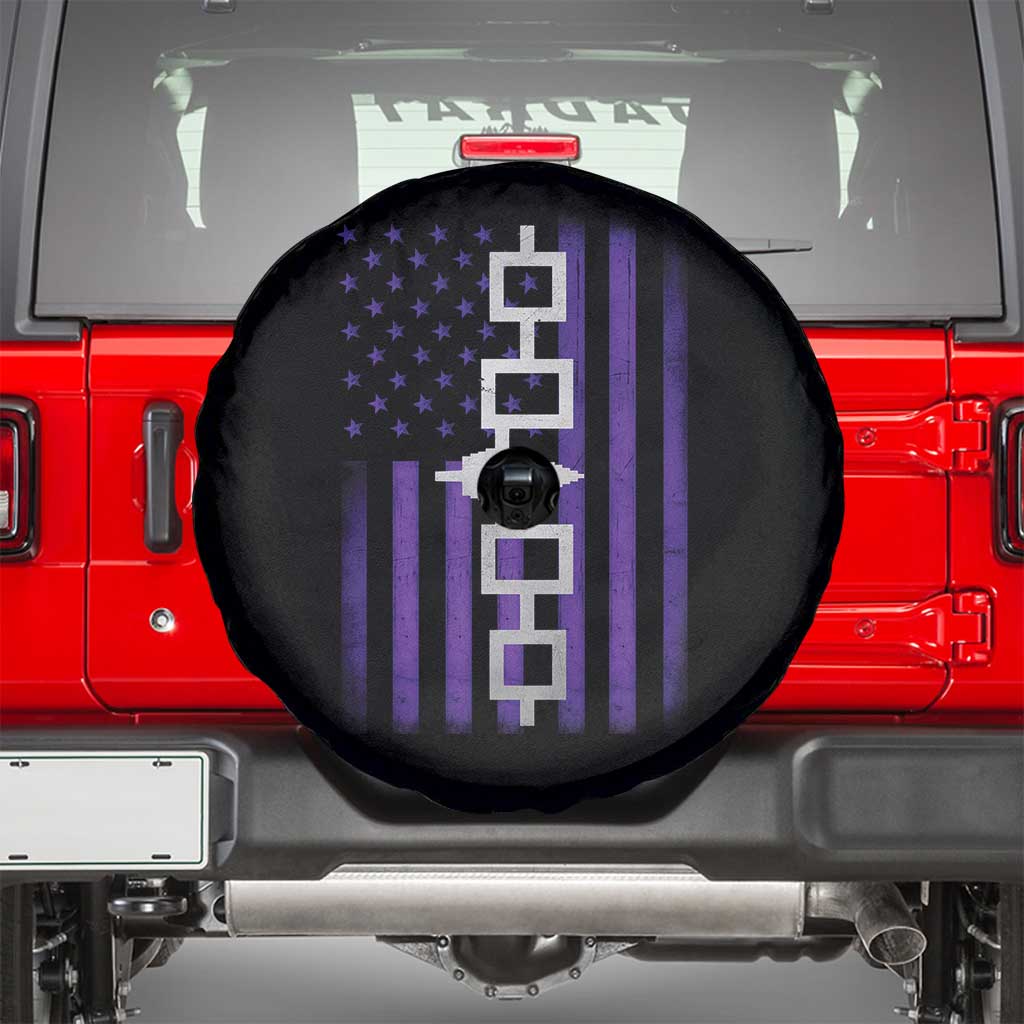 Haudenosaunee Iroquois Pride USA Flag Native American Spare Tire Cover - Wonder Print Shop
