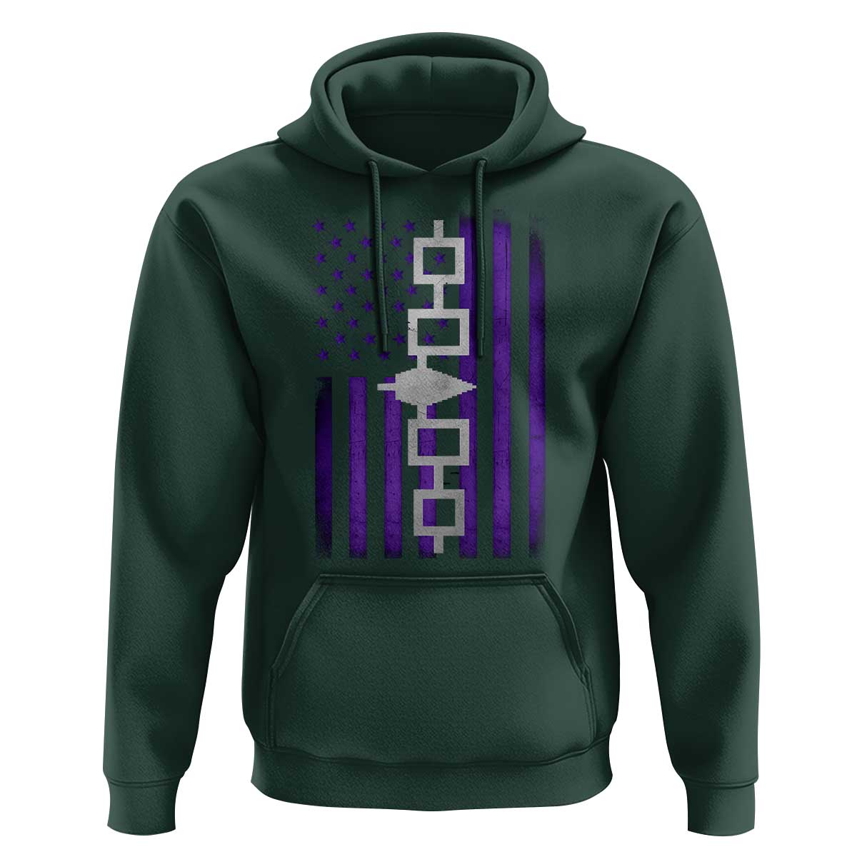 Haudenosaunee Iroquois Pride USA Flag Native American Hoodie - Wonder Print Shop