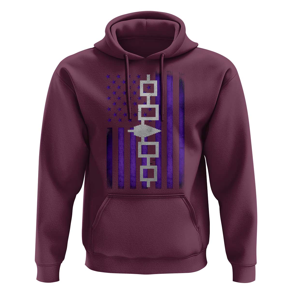 Haudenosaunee Iroquois Pride USA Flag Native American Hoodie - Wonder Print Shop