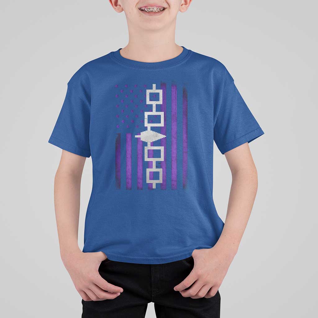 Haudenosaunee Iroquois Pride USA Flag Native American T Shirt For Kid - Wonder Print Shop