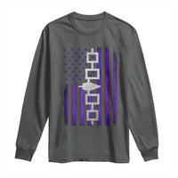 Haudenosaunee Iroquois Pride USA Flag Native American Long Sleeve Shirt - Wonder Print Shop
