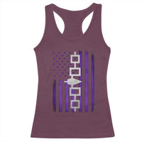 Haudenosaunee Iroquois Pride USA Flag Native American Racerback Tank Top - Wonder Print Shop