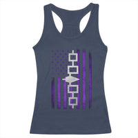 Haudenosaunee Iroquois Pride USA Flag Native American Racerback Tank Top - Wonder Print Shop