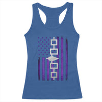 Haudenosaunee Iroquois Pride USA Flag Native American Racerback Tank Top - Wonder Print Shop